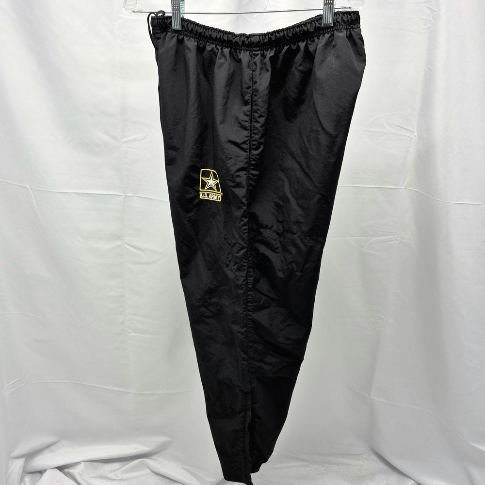 US Army Black APFU Physical Fitness Training Pants Mens Large Regular Military